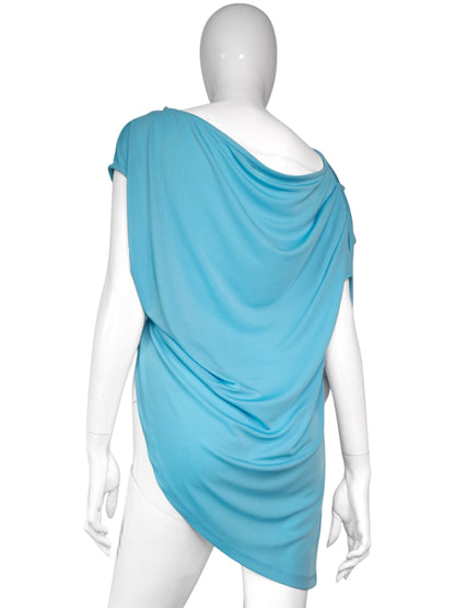 + Blue asymmetrical tunic +
