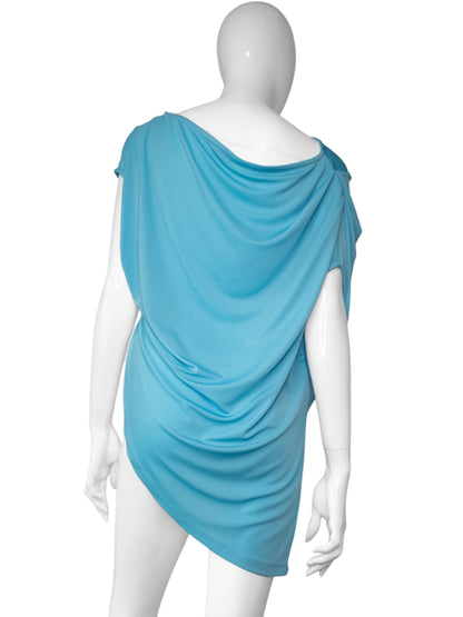 + Blue asymmetrical tunic +