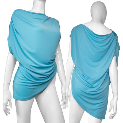 + Blue asymmetrical tunic +