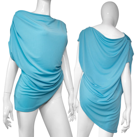 + Blue asymmetrical tunic +