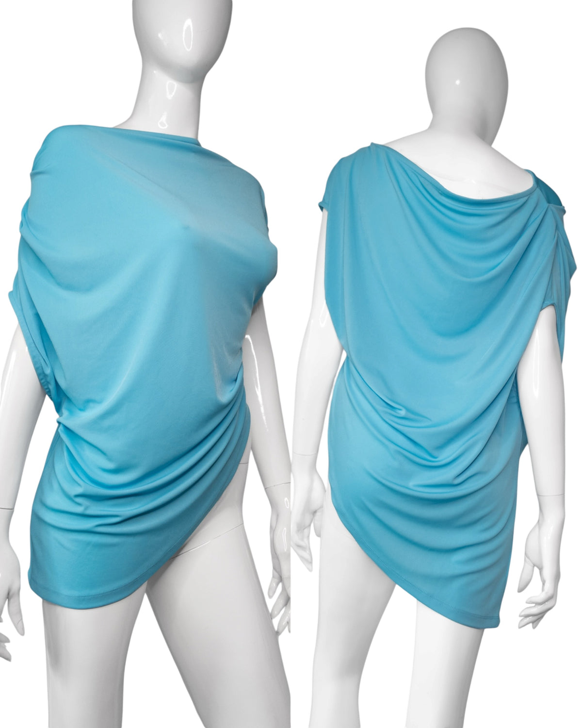 + Blue asymmetrical tunic +