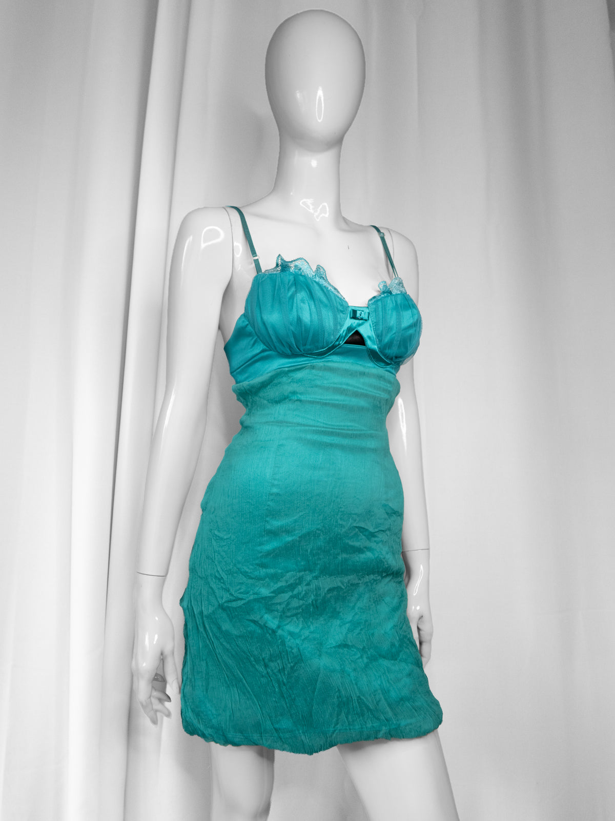 + Silk teal dress +