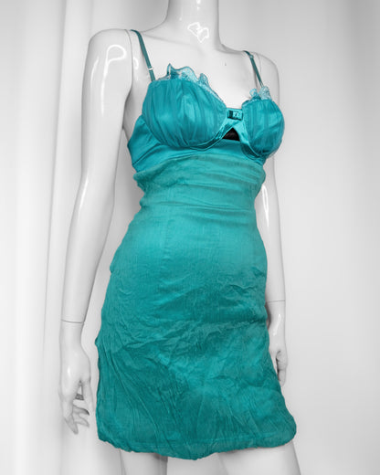 + Silk teal dress +