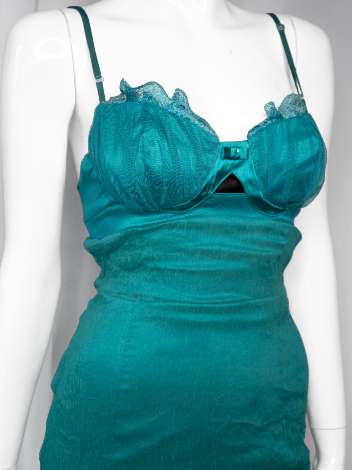 + Silk teal dress +