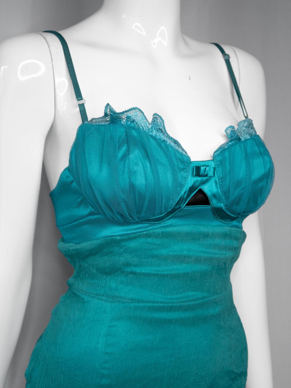 + Silk teal dress +