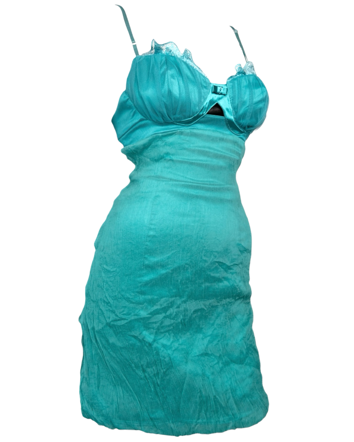 + Silk teal dress +