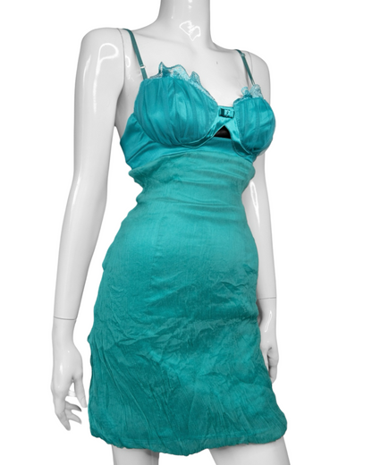 + Silk teal dress +