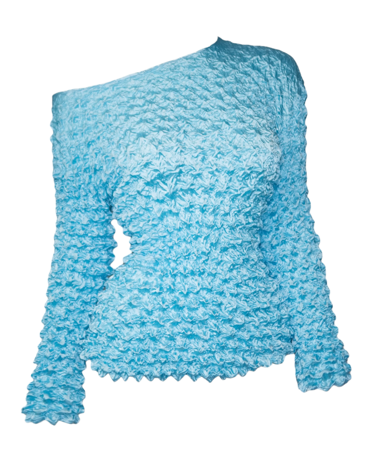 + Blue textured top +
