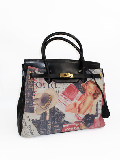 + Printed Vintage bag +