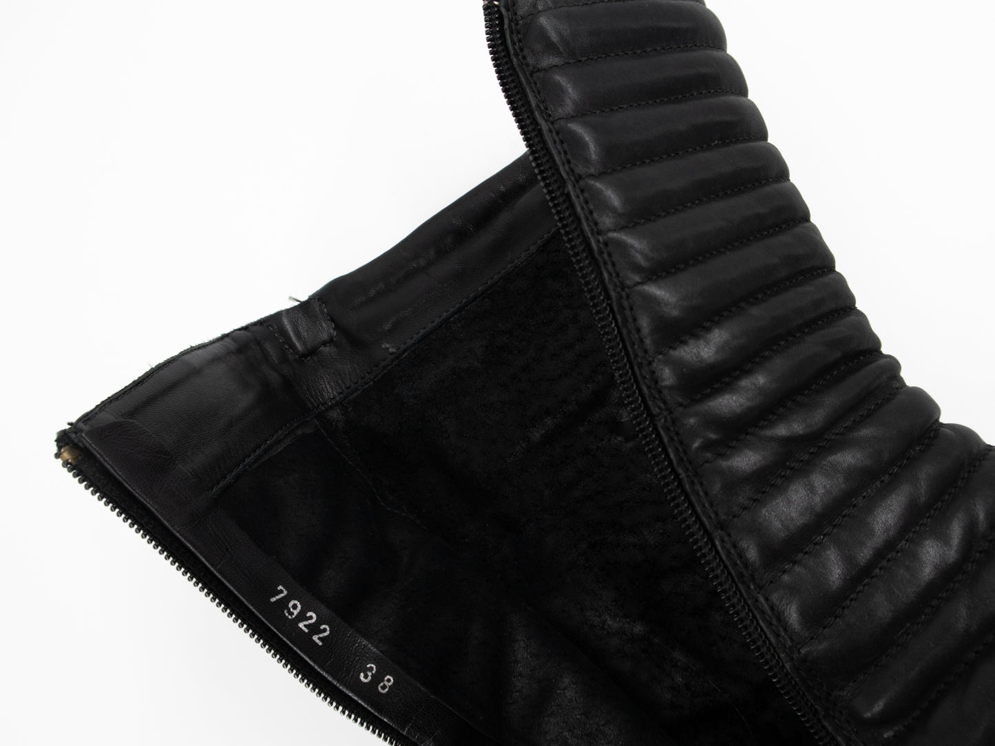 + Vintage leather wedge boots +