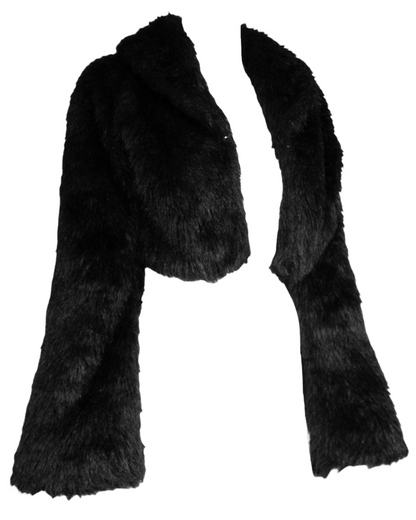 + Cropped Faux Fur Jacket +