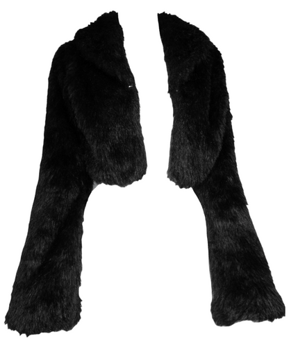 + Cropped Faux Fur Jacket +