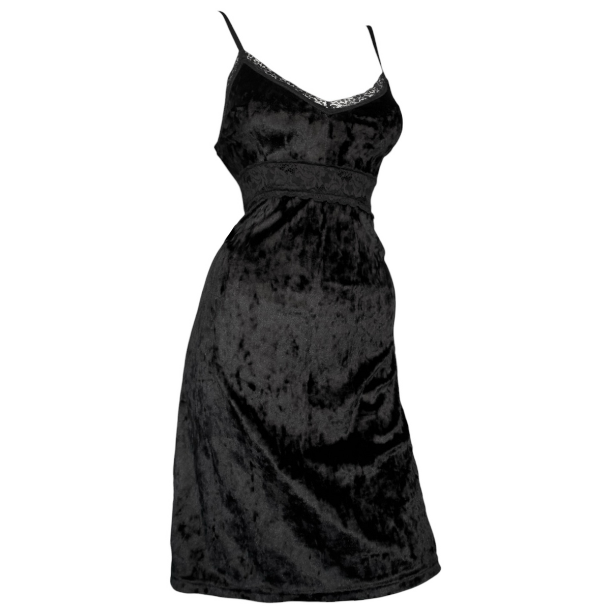 + Mini velvet babydoll dress +