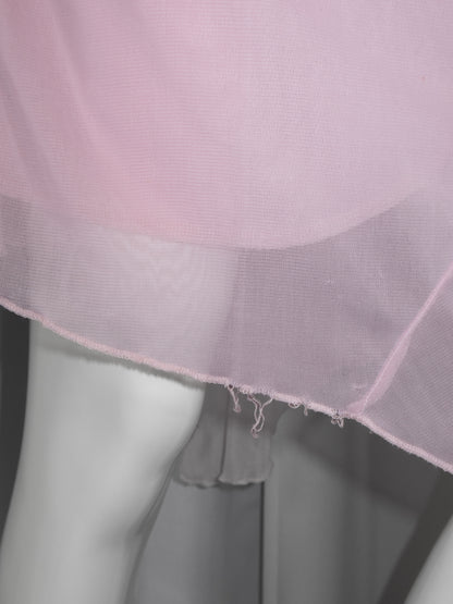 + Mesh pink tube dress +