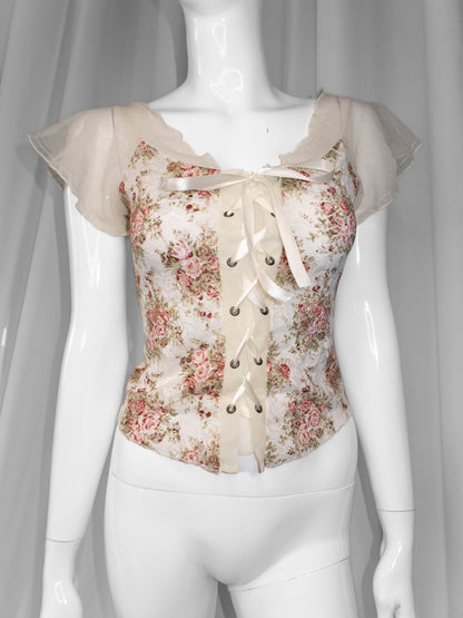 + Cream corset top +