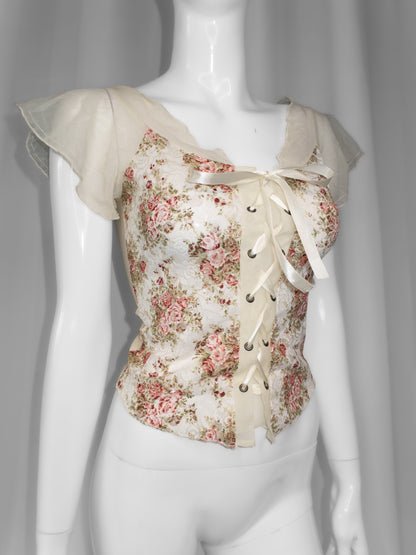 + Cream corset top +