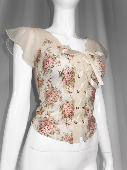 + Cream corset top +