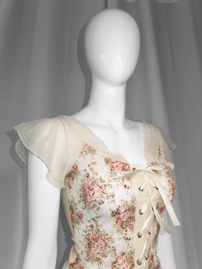 + Cream corset top +