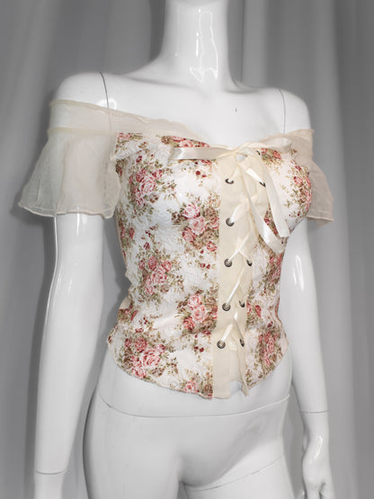 + Cream corset top +