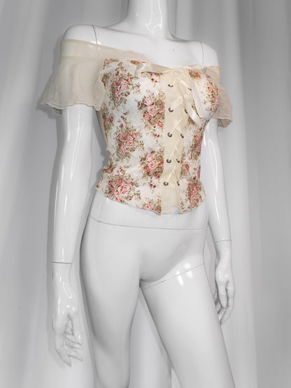 + Cream corset top +