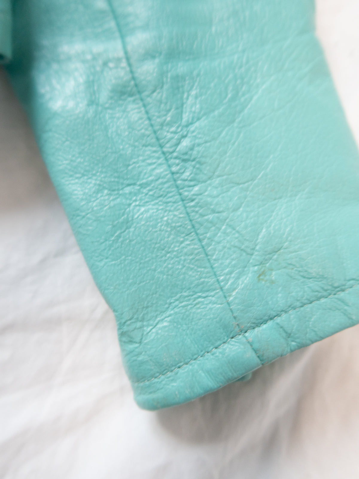 + Electric blue biker jacket +