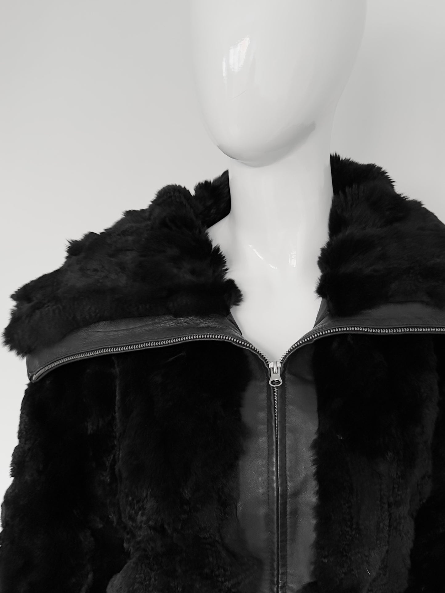 + Leather Fur jacket +