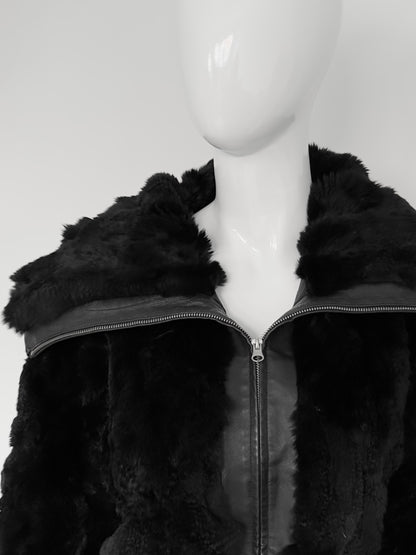 + Leather Fur jacket +