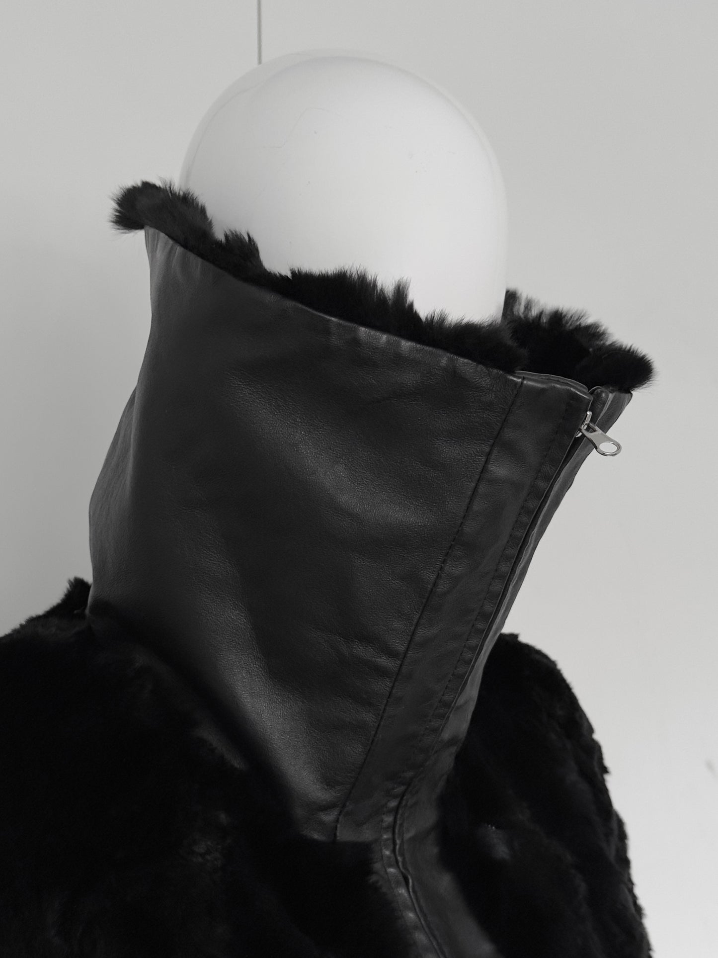 + Leather Fur jacket +