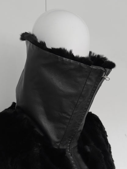 + Leather Fur jacket +