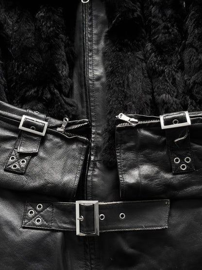 + Leather Fur jacket +