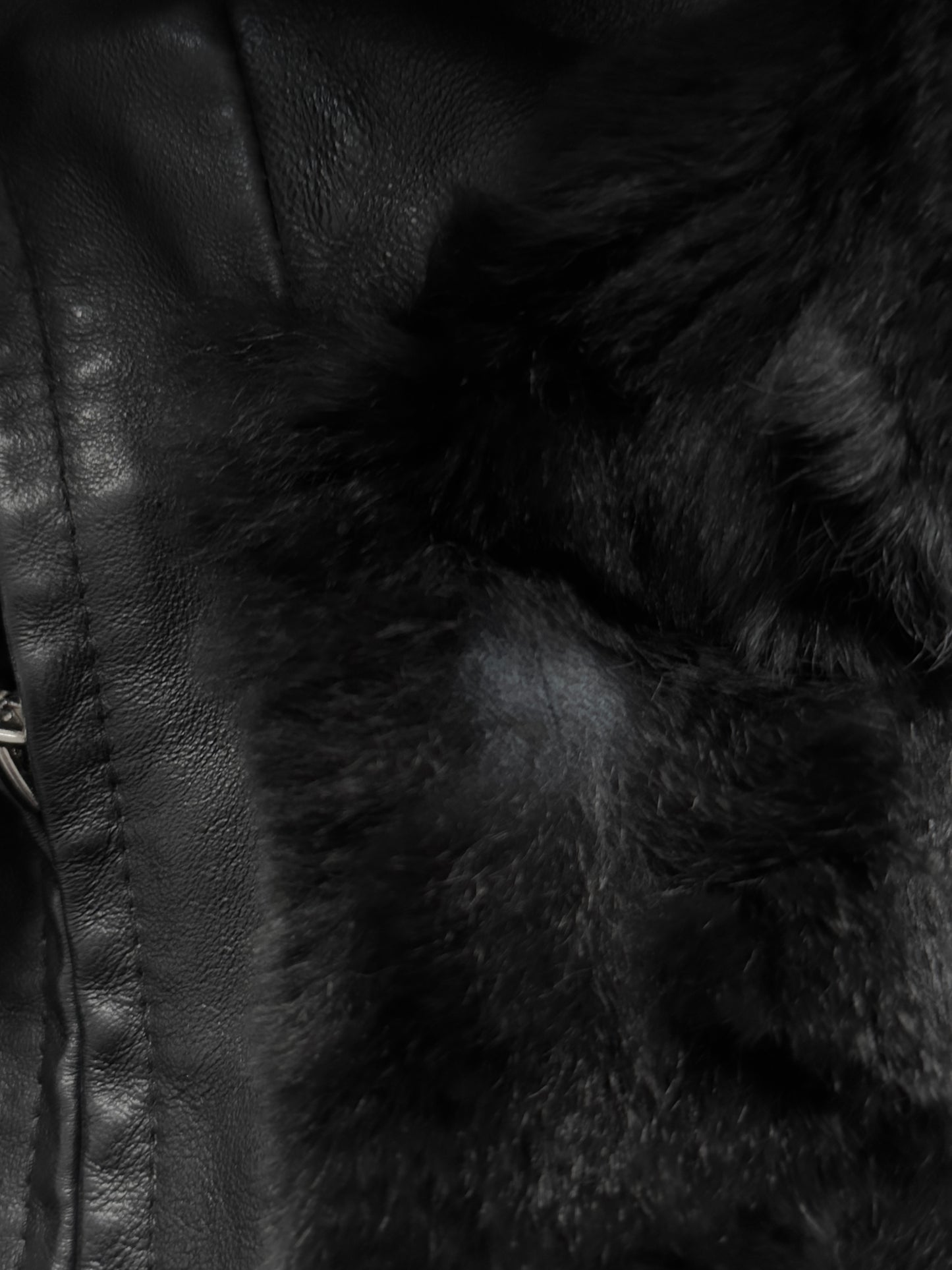 + Leather Fur jacket +