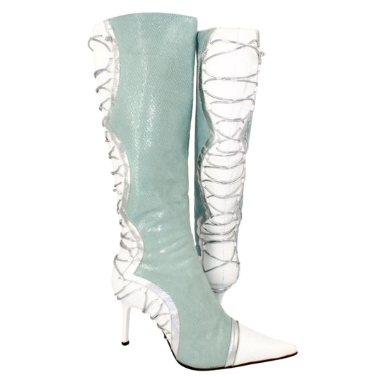 + Vintage mint boots +