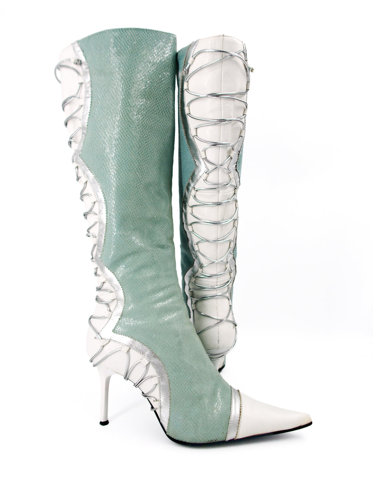 + Vintage mint boots +