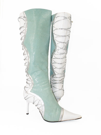 + Vintage mint boots +