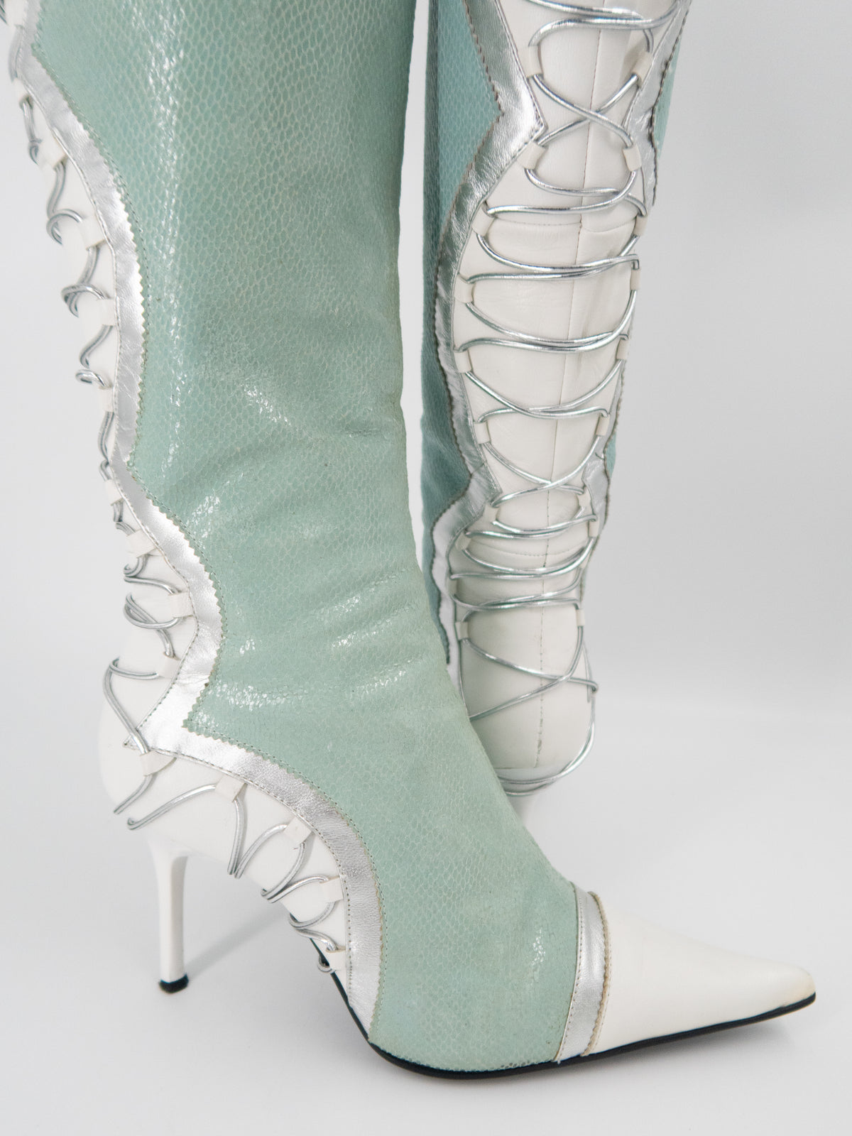 + Vintage mint boots +