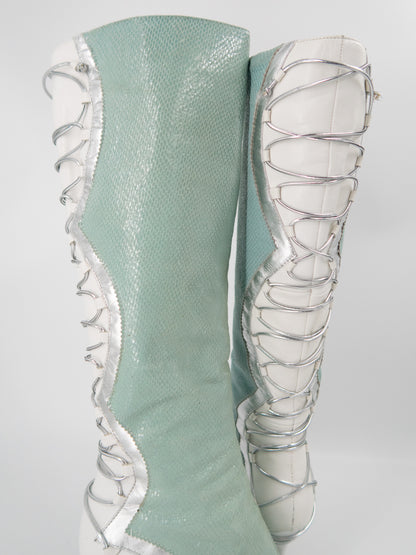 + Vintage mint boots +