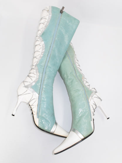 + Vintage mint boots +