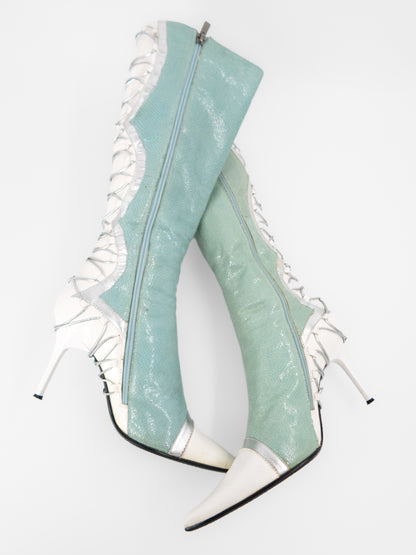 + Vintage mint boots +