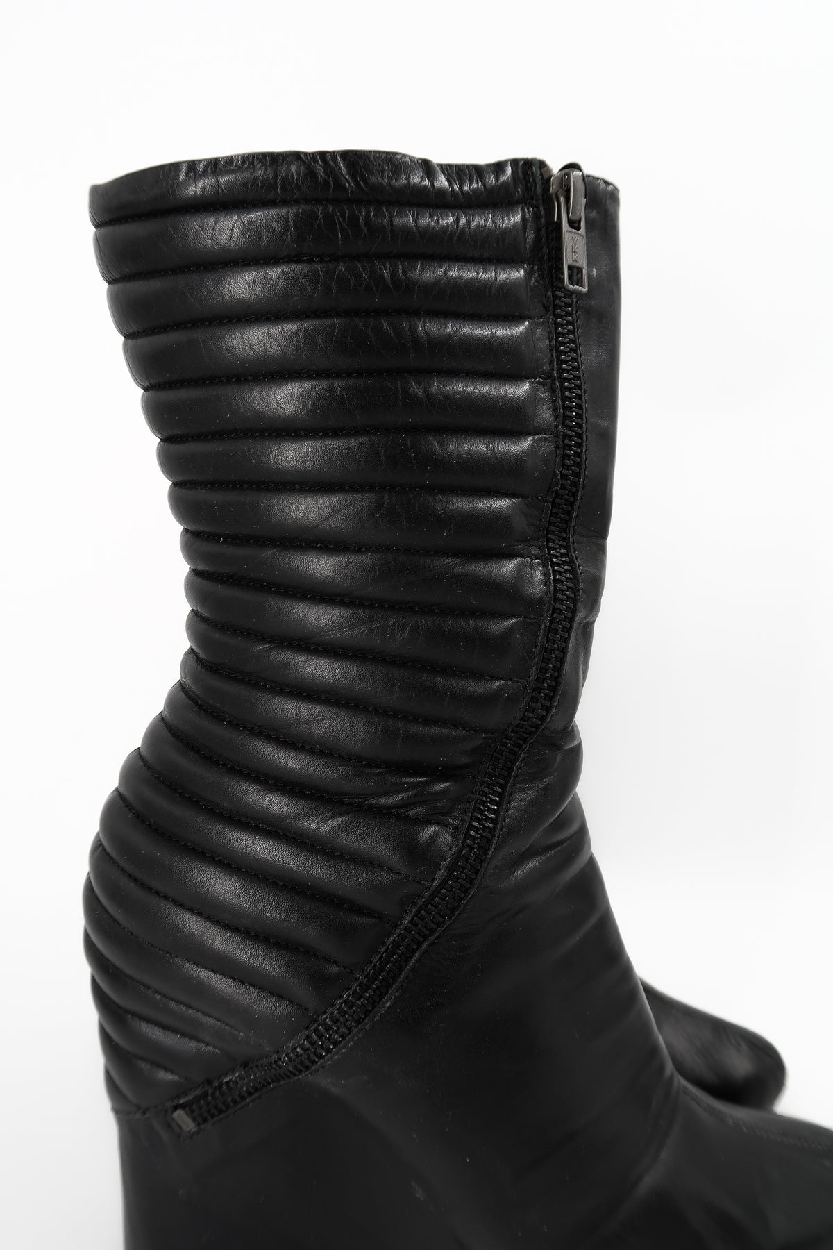+ Vintage Leather Wedge Boots +