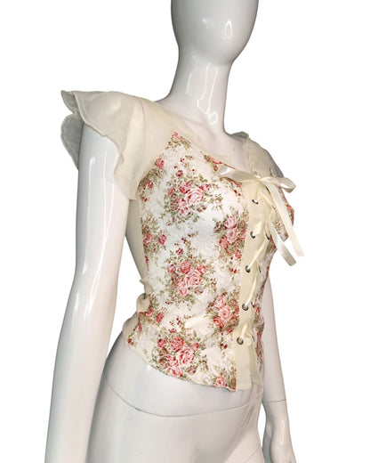 + Cream corset top +