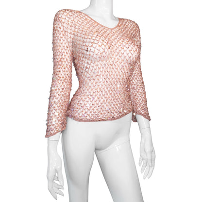 + Sequin net knit +