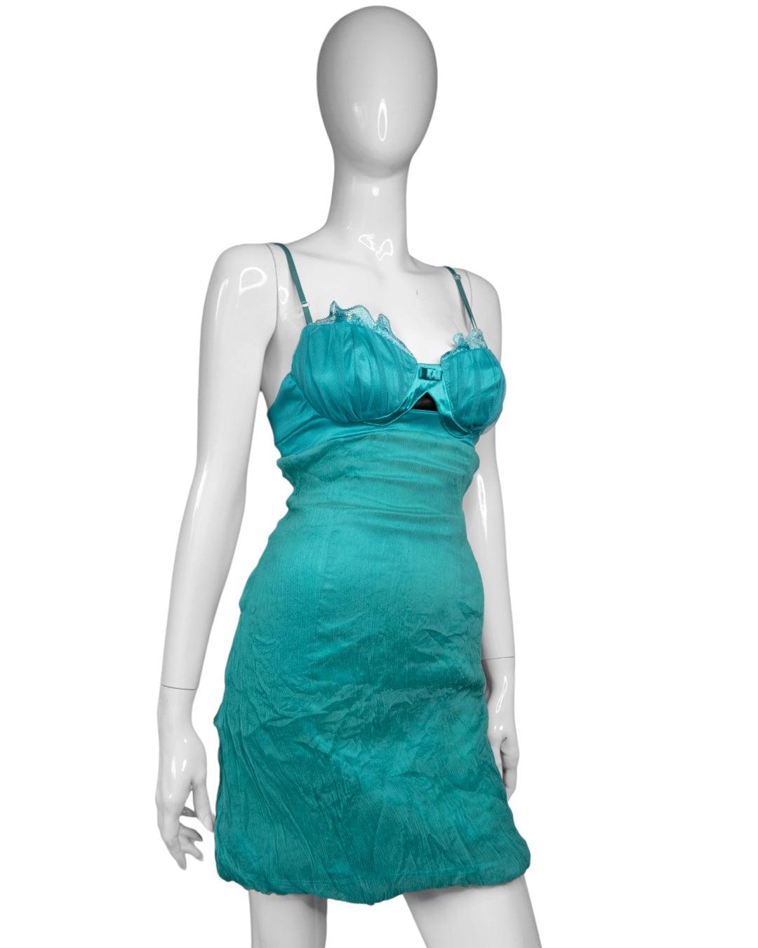 + Silk teal dress +